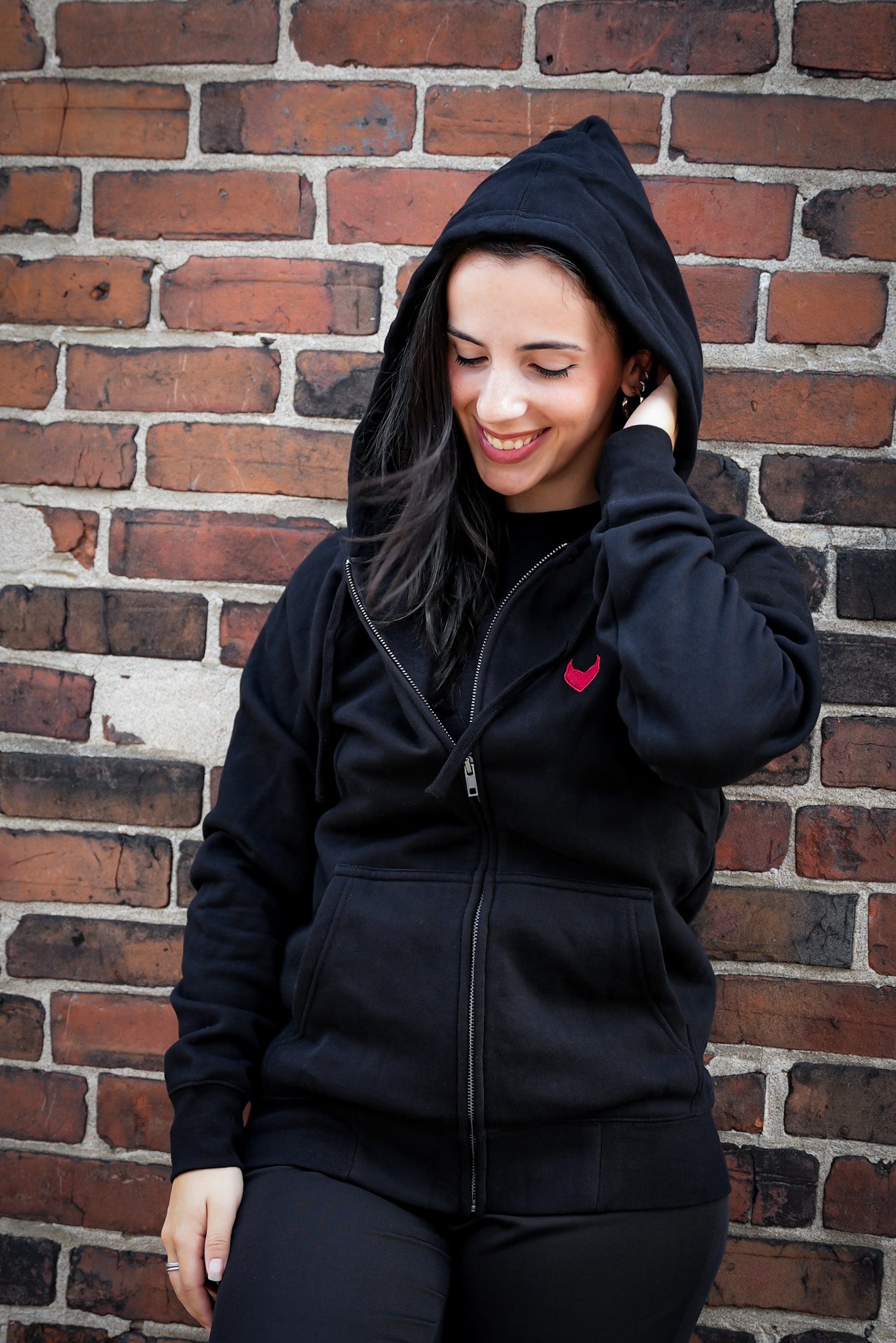 Devil Heart Zip-Up Hoodie