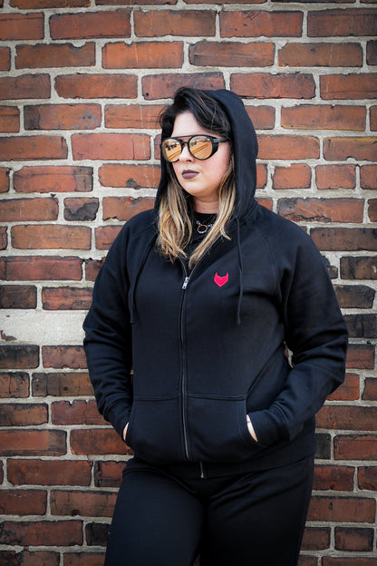 Devil Heart Zip-Up Hoodie