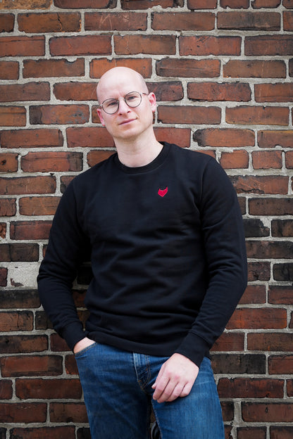 Devil Heart Crew Neck Sweatshirt