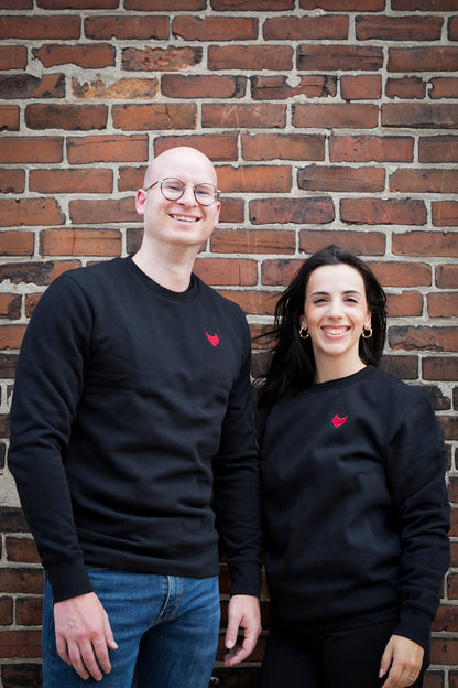 Devil Heart Crew Neck Sweatshirt