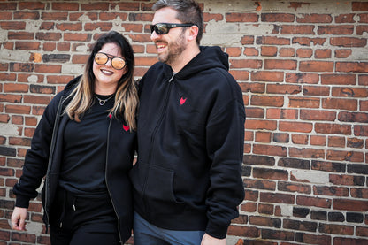 Devil Heart "Oversized" Zip-Up Hoodie